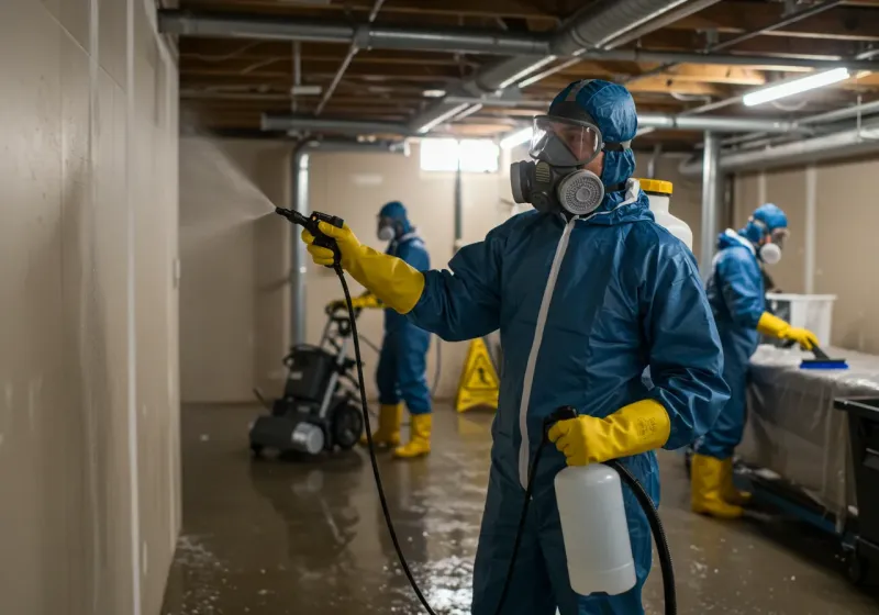 Basement Sanitization and Antimicrobial Treatment process in Yuma, CO