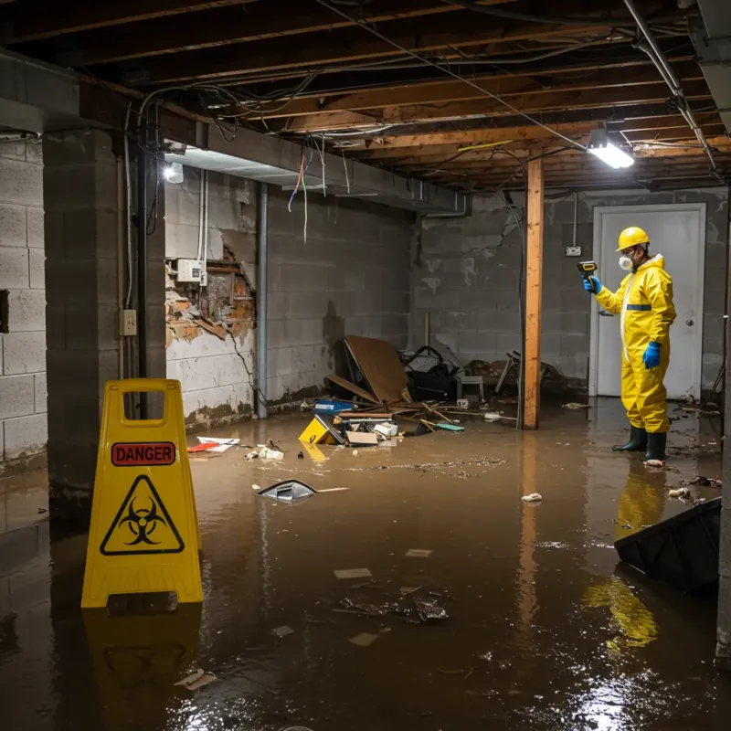 Flooded Basement Electrical Hazard in Yuma, CO Property