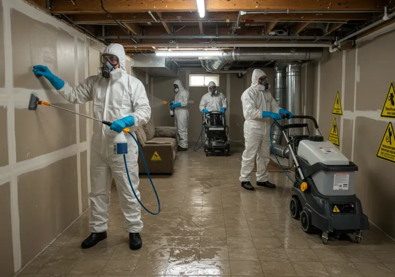 Basement Moisture Removal and Structural Drying process in Yuma, CO